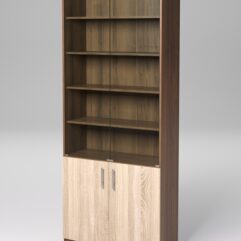 Стеллаж ДОМАШНИЙ для книг №1, Орех + Дуб Сонома