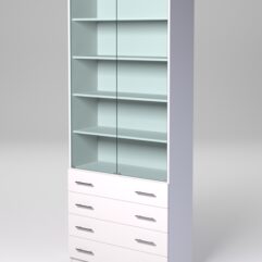 Стеллаж ДОМАШНИЙ для книг №2, Белый