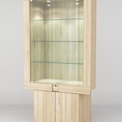 Витрина ЭЛЕКТРА №5-1 (задняя стенка - ДСП), Дуб Сонома