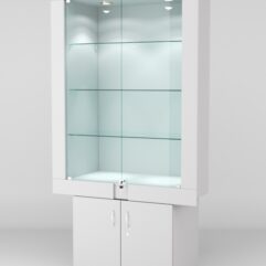 Витрина ЭЛЕКТРА №5-1 (задняя стенка - ДСП), Серый