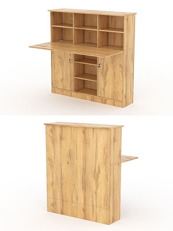 Модуль с царгой и столешницей СТАЙЛ №3В, Дуб Золотистый