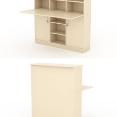 Модуль с царгой и столешницей СТАЙЛ №3В, Крем Вайс