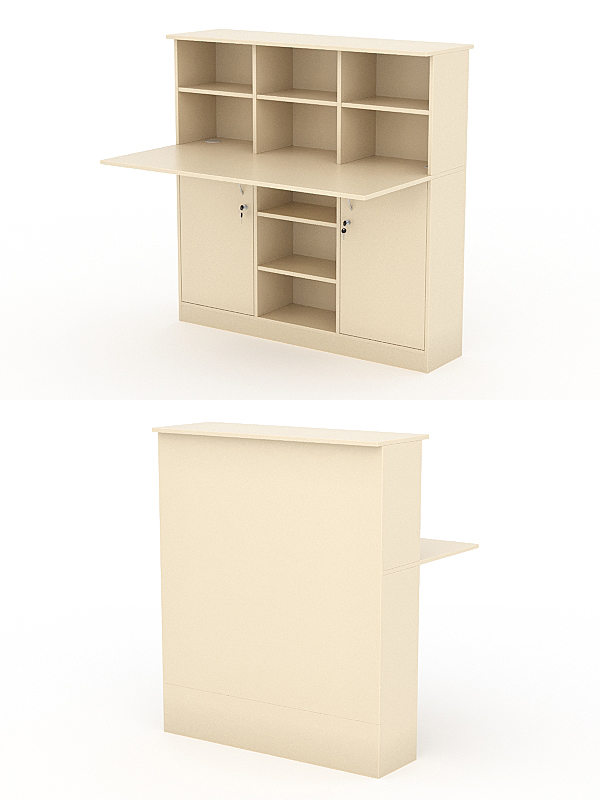 Модуль с царгой и столешницей СТАЙЛ №3В, Крем Вайс