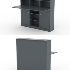 Модуль с царгой и столешницей СТАЙЛ №3В, Темно-Серый
