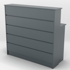 Ресепшн №51 для Фитнес Центра, Темно-Серый