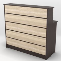 Ресепшн №51 для Фитнес Центра, Дуб Венге и Дуб Сонома