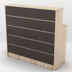 Ресепшн №51 для Фитнес Центра, Дуб Сонома + Дуб Венге