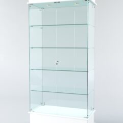 Витрина ФАНТАЗИЯ №1-1 (задняя стенка - стекло), Белый