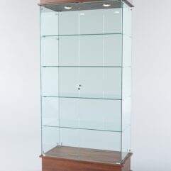 Витрина ФАНТАЗИЯ №1-1 (задняя стенка - стекло), Орех