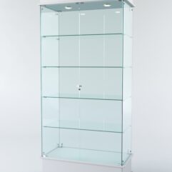 Витрина ФАНТАЗИЯ №1-1 (задняя стенка - стекло), Серый