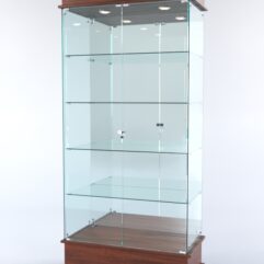 Витрина ФАНТАЗИЯ №1-2 (задняя стенка - зеркало), Орех