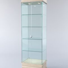 Витрина ФАНТАЗИЯ №2-1 (задняя стенка - стекло), Дуб Сонома