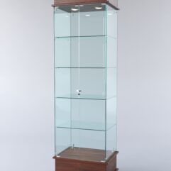 Витрина ФАНТАЗИЯ №2-1 (задняя стенка - стекло), Орех