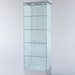 Витрина ФАНТАЗИЯ №2-1 (задняя стенка - стекло), Серый