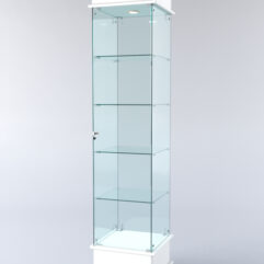Витрина ФАНТАЗИЯ №3-1 (задняя стенка - стекло), Белый