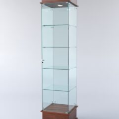 Витрина ФАНТАЗИЯ №3-1 (задняя стенка - стекло), Орех