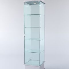 Витрина ФАНТАЗИЯ №3-1 (задняя стенка - стекло), Серый