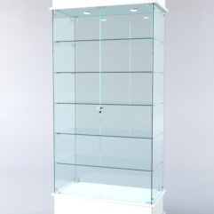 Витрина ФАНТАЗИЯ №4-1 (задняя стенка - стекло), Белый