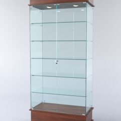 Витрина ФАНТАЗИЯ №4-1 (задняя стенка - стекло), Орех