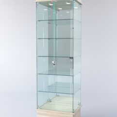 Витрина ФАНТАЗИЯ №5-2 (задняя стенка - зеркало), Дуб Сонома