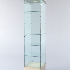 Витрина ФАНТАЗИЯ №6-1 (задняя стенка - стекло), Дуб Сонома