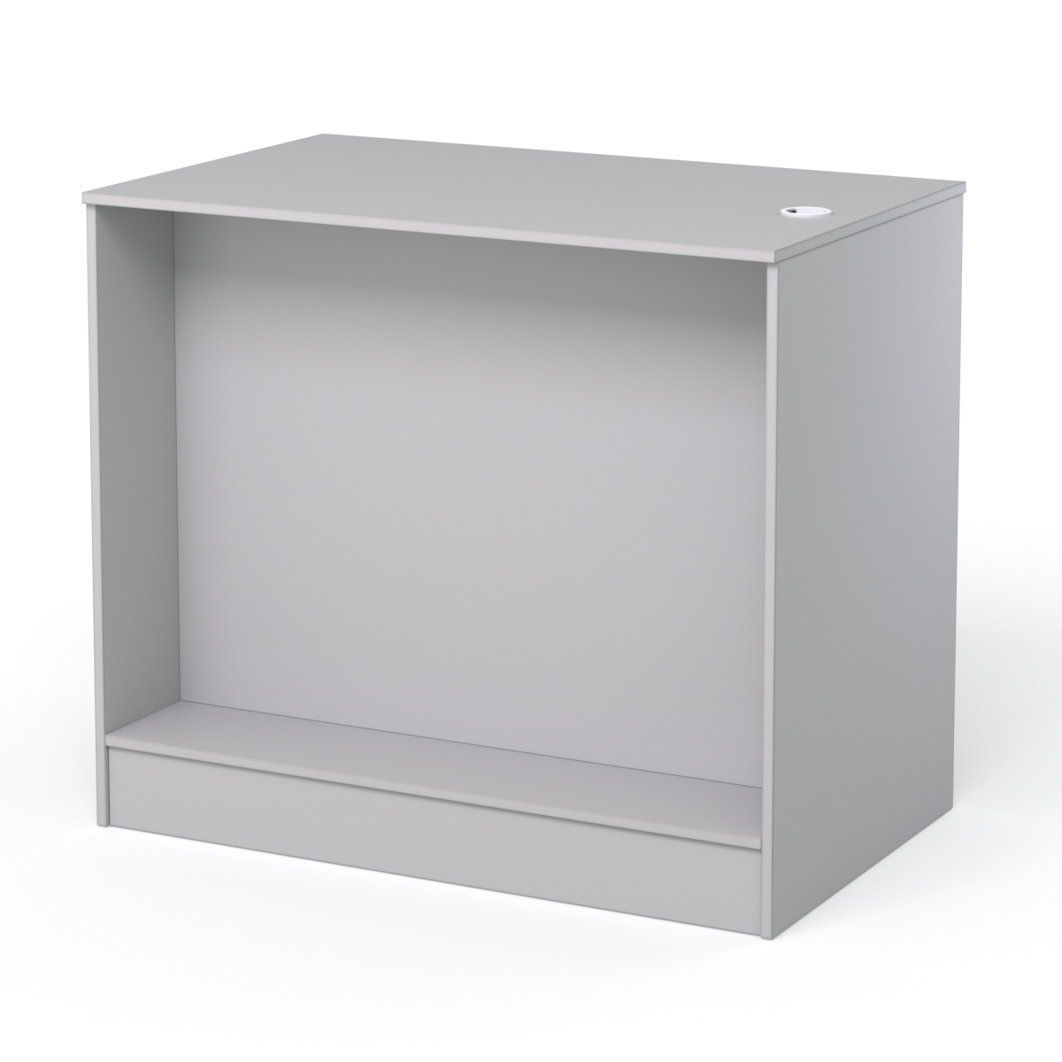 Каркас кассового стола РИВЬЕРА на 2 модуля, Серый