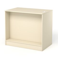 Каркас кассового стола РИВЬЕРА на 2 модуля, Крем Вайс