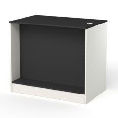 Каркас кассового стола РИВЬЕРА на 2 модуля, Белый и Черный