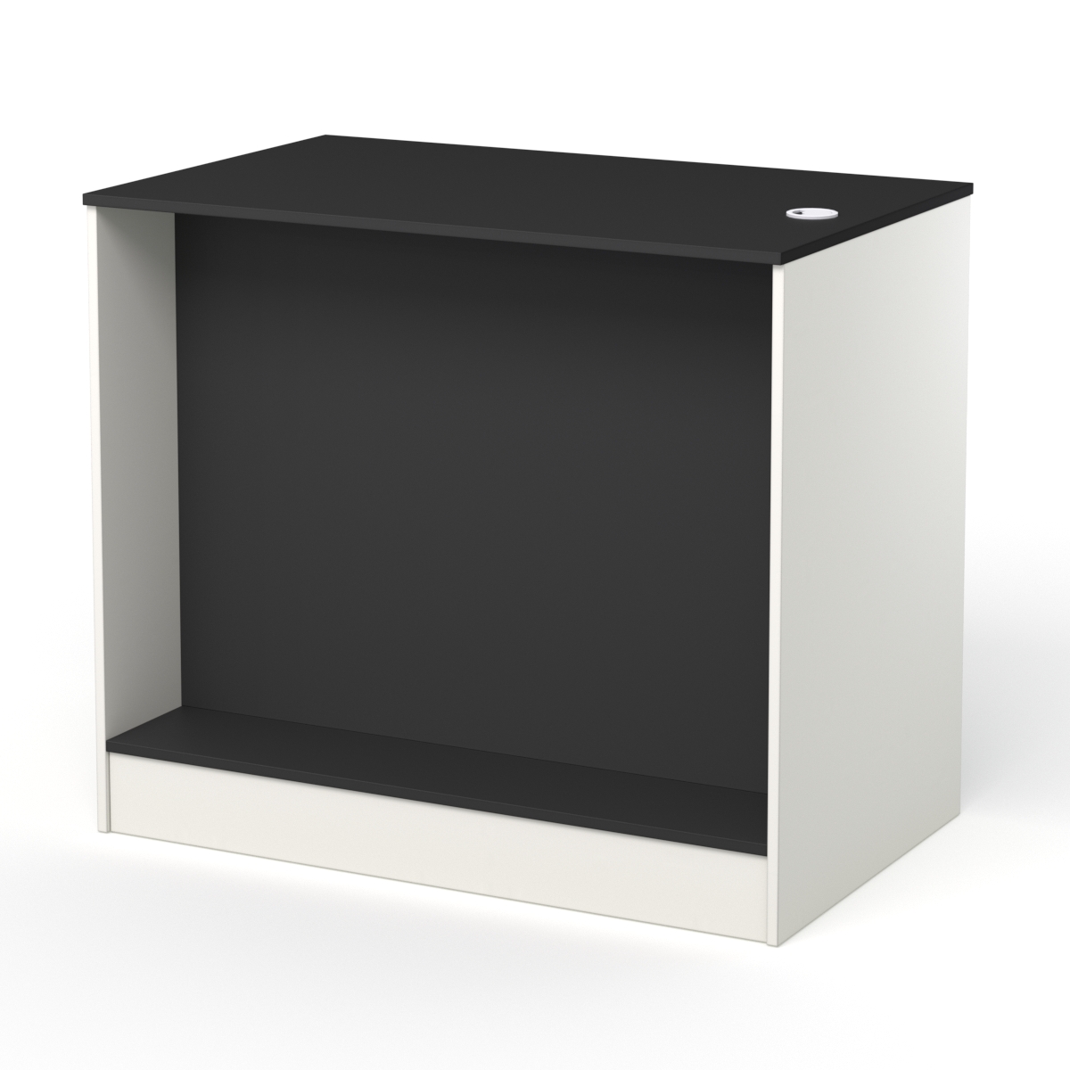 Каркас кассового стола РИВЬЕРА на 2 модуля, Белый и Черный