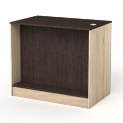 Каркас кассового стола РИВЬЕРА на 2 модуля, Дуб Сонома + Дуб Венге