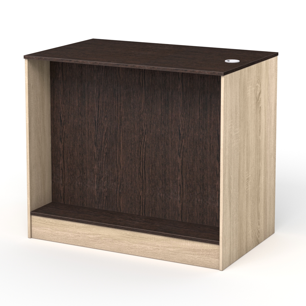 Каркас кассового стола РИВЬЕРА на 2 модуля, Дуб Сонома + Дуб Венге