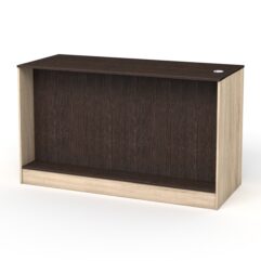 Каркас кассового стола РИВЬЕРА на 3 модуля, Дуб Сонома + Дуб Венге