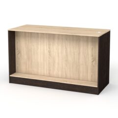Каркас кассового стола РИВЬЕРА на 3 модуля, Дуб Венге и Дуб Сонома