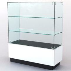 Прилавок для профессиональной косметики для волос АЛЬТЕРНА №3 правосторонний, Черный и Белый