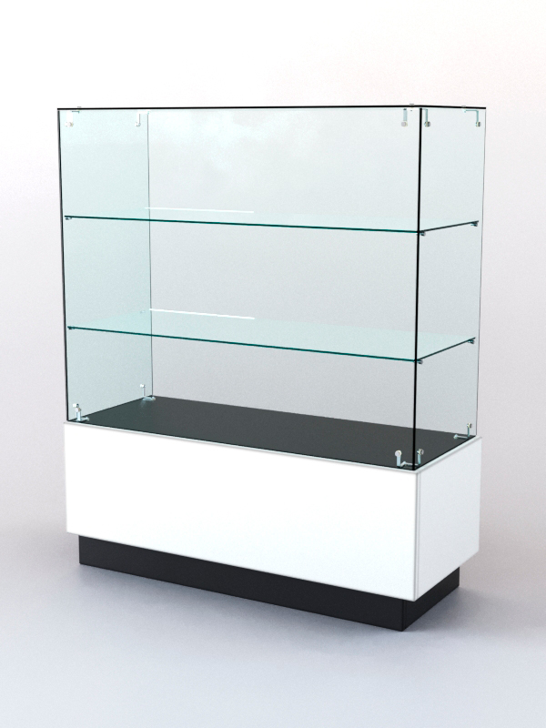 Прилавок для профессиональной косметики для волос АЛЬТЕРНА №3 правосторонний, Черный и Белый