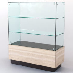 Прилавок для профессиональной косметики для волос АЛЬТЕРНА №3 правосторонний, Дуб Венге и Дуб Сонома