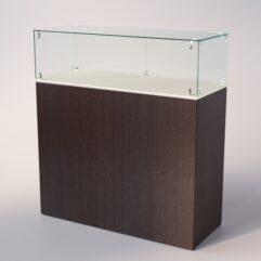 Прилавок для очков ЛОРНЕТ №1, Крем Вайс + Дуб Венге