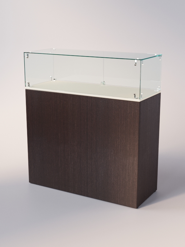 Прилавок для очков ЛОРНЕТ №1, Крем Вайс + Дуб Венге