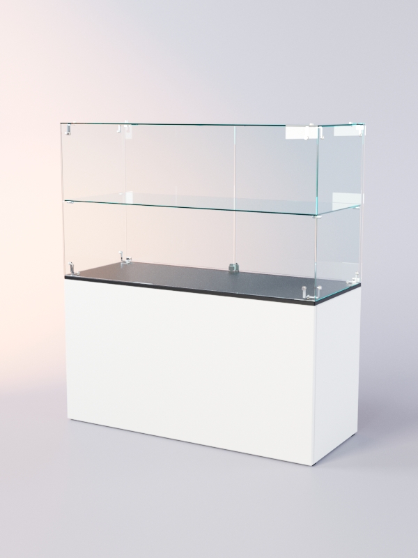 Прилавок для очков ЛОРНЕТ №2, Черный+Белый