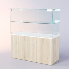 Прилавок для очков ЛОРНЕТ №2, Белый + Дуб Сонома