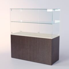 Прилавок для очков ЛОРНЕТ №2, Дуб Сонома + Дуб Венге