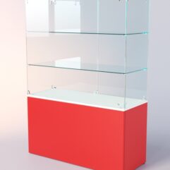 Прилавок для очков ЛОРНЕТ №3, Белый + красный