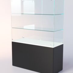 Прилавок для очков ЛОРНЕТ №3, Белый+Черный