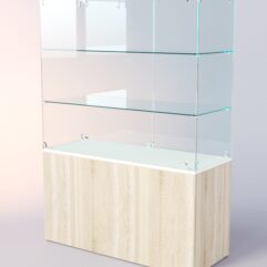 Прилавок для очков ЛОРНЕТ №3, Белый + Дуб Сонома