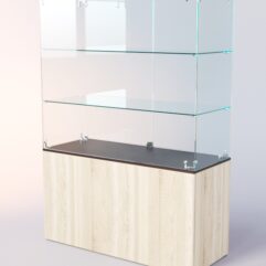 Прилавок для очков ЛОРНЕТ №3, Дуб Венге+Сонома