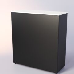 Прилавок для очков ЛОРНЕТ №4 выкатной, Белый+Черный