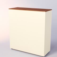 Прилавок для очков ЛОРНЕТ №4 выкатной, Орех + Крем Вайс