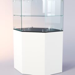 Прилавок для очков ЛОРНЕТ №5, Черный+Белый