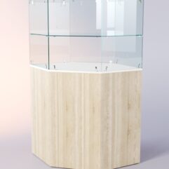 Прилавок для очков ЛОРНЕТ №5, Белый + Дуб Сонома