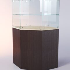 Прилавок для очков ЛОРНЕТ №5, Дуб Сонома + Дуб Венге